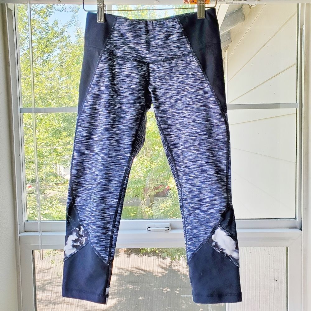 Zella Heather Blue Capri Workout Legging Xs